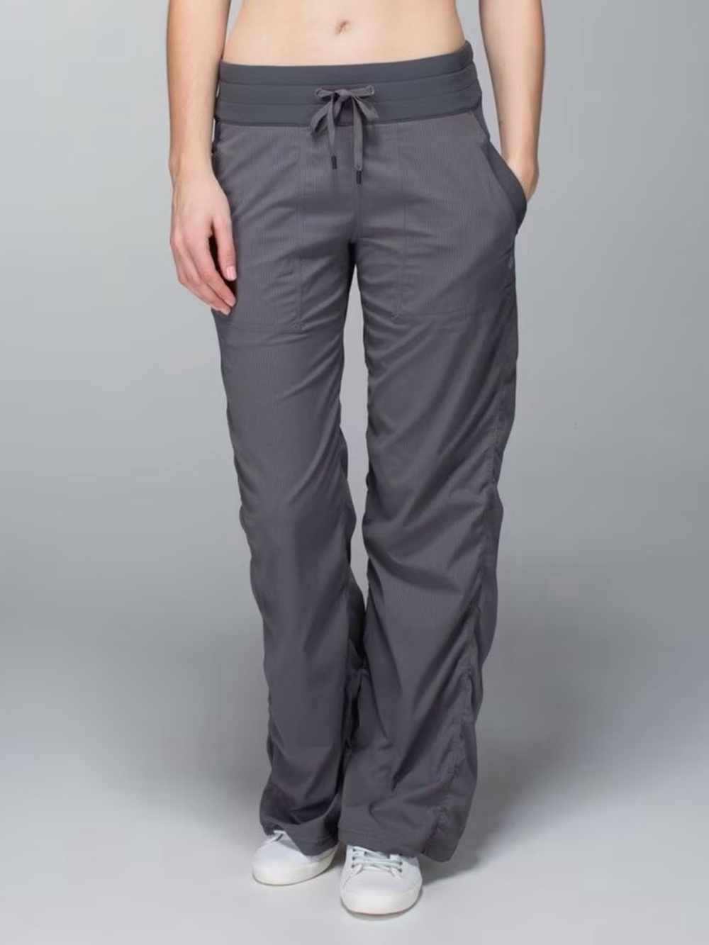 Lululemon Dance Studio Track Pants Lined in Soot Grey Size 8